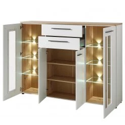 Red Living Buffet haut Parolin - Avec éclairage - Blanc -Meubles de salle à manger Soldes Magasin 1000212344 200507 14290000086 DETAILS P000000001000212344