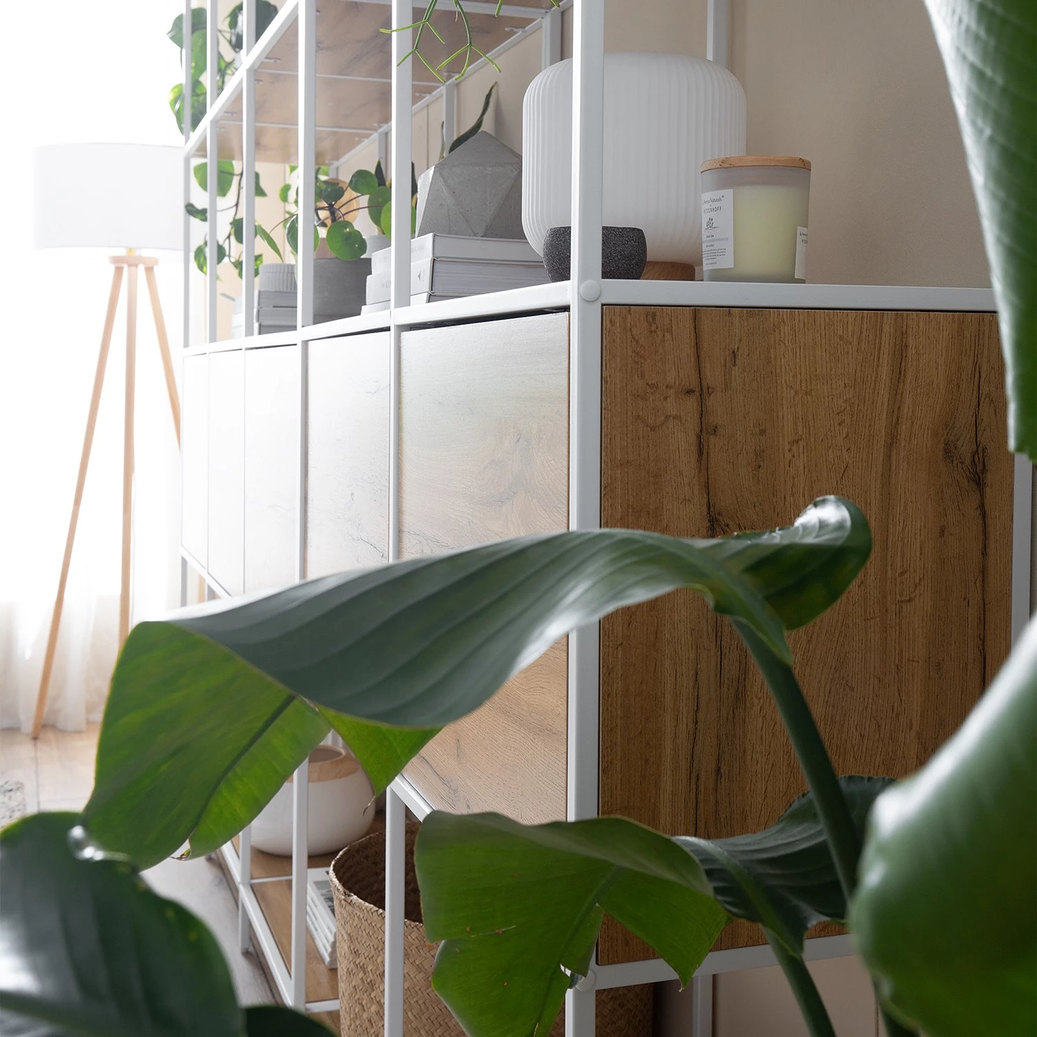 Fredriks Étagère Meon III - Imitation chêne - Largeur : 101 cm 15 Fredriks Étagère Meon III - Imitation chêne - Largeur : 101 cm – Image 15