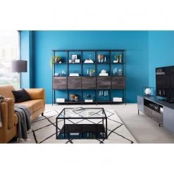 Fredriks Étagère Meon III - Chêne gris - Largeur : 101 cm -Meubles de salle à manger Soldes Magasin 1000213234 210104 13264800009 MOOD DETAILS P000000001000213234 mood