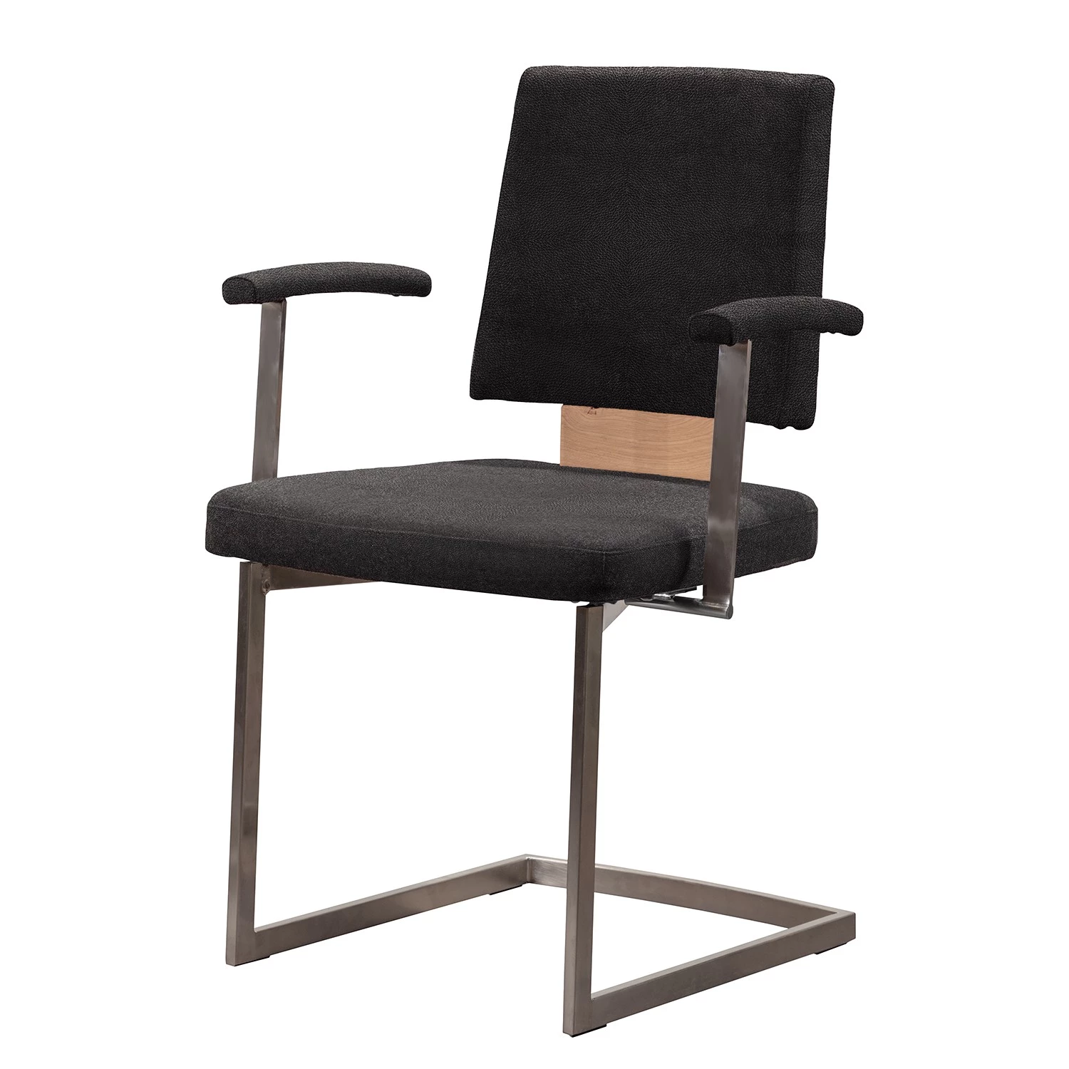 GWINNER Chaise cantilever Nina II - Cuir Toledo : Noir 1 GWINNER Chaise cantilever Nina II - Cuir Toledo : Noir