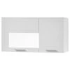 Loftscape Vitrine murale Cely - Blanc brillant / Blanc mat