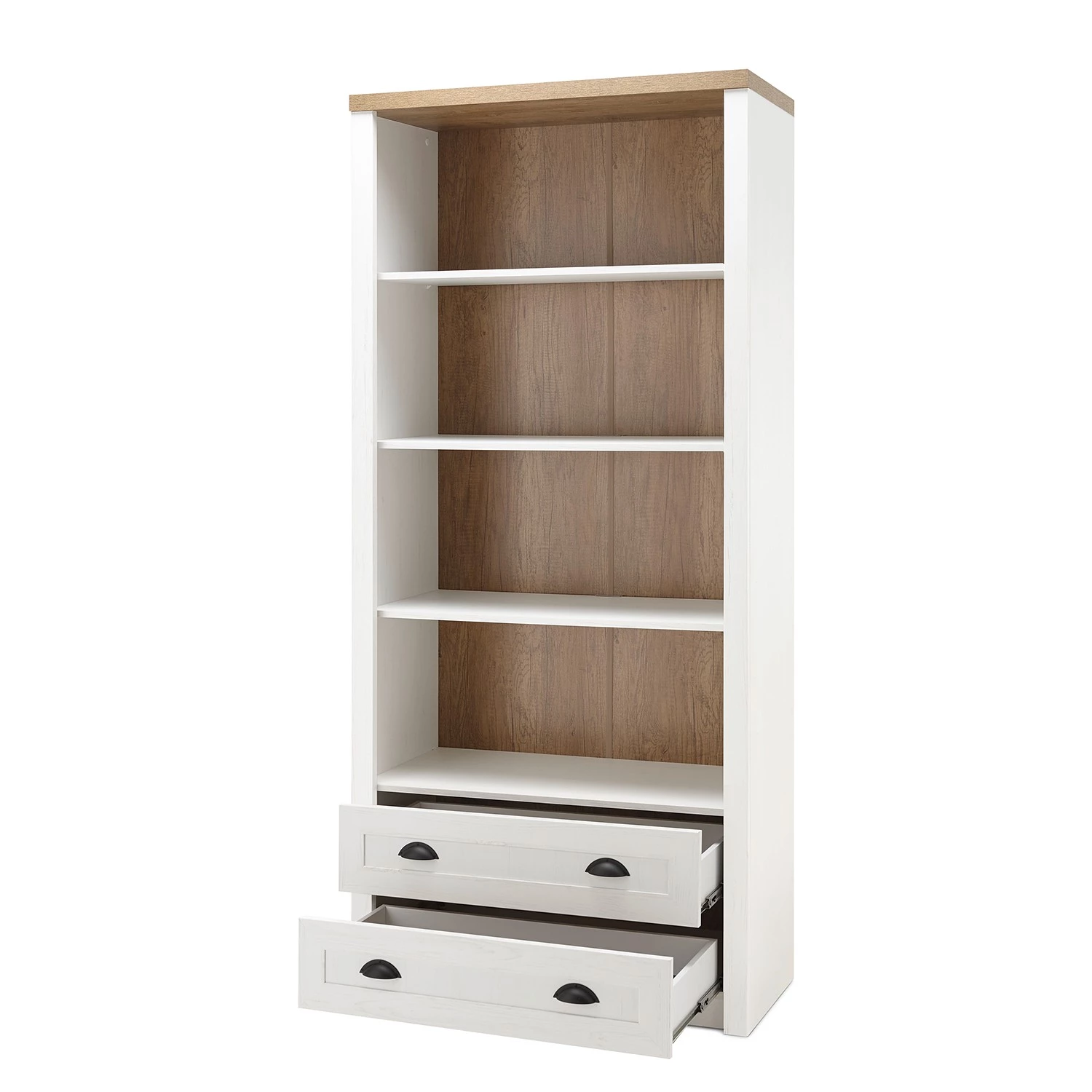 Norrwood Étagère Proville III - Imitation chêne blanc / Imitation chêne 5 Norrwood Étagère Proville III - Imitation chêne blanc / Imitation chêne – Image 5
