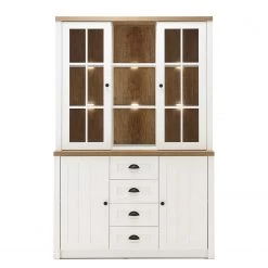 Norrwood Vaisselier Proville II - Imitation chêne blanc / Imitation chêne -Meubles de salle à manger Soldes Magasin 1000213908 200525 13162800221 DETAILS P000000001000213908