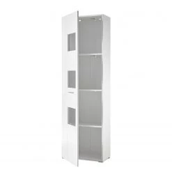 Loftscape Vitrine Cely - Blanc brillant / Blanc mat - Hauteur : 192 cm -Meubles de salle à manger Soldes Magasin 1000213913 200525 13164200234 DETAILS P000000001000213913