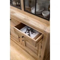 Maison Belfort Buffet Vianne - Manguier massif / Métal - Manguier / Noir -Meubles de salle à manger Soldes Magasin 1000214037 210311 11143400004 DETAILS P000000001000214037