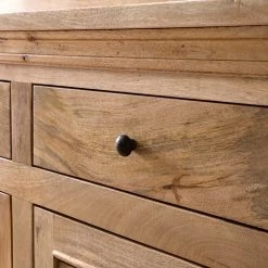 Maison Belfort Buffet Vianne - Manguier massif / Métal - Manguier / Noir -Meubles de salle à manger Soldes Magasin 1000214037 210311 11143500005 DETAILS P000000001000214037