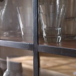 Maison Belfort Buffet Vianne - Manguier massif / Métal - Manguier / Noir -Meubles de salle à manger Soldes Magasin 1000214037 210311 11144100009 DETAILS P000000001000214037