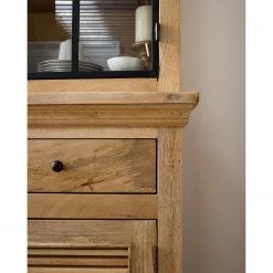 Maison Belfort Buffet Vianne - Manguier massif / Métal - Manguier / Noir -Meubles de salle à manger Soldes Magasin 1000214037 210311 11144400011 DETAILS P000000001000214037