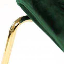 Kayoom Chaises capitonnées Charlize (lot de 2) - Velours / Métal - Laiton - Vert -Meubles de salle à manger Soldes Magasin 1000214137 200529 06024000008 DETAILS P000000001000214137