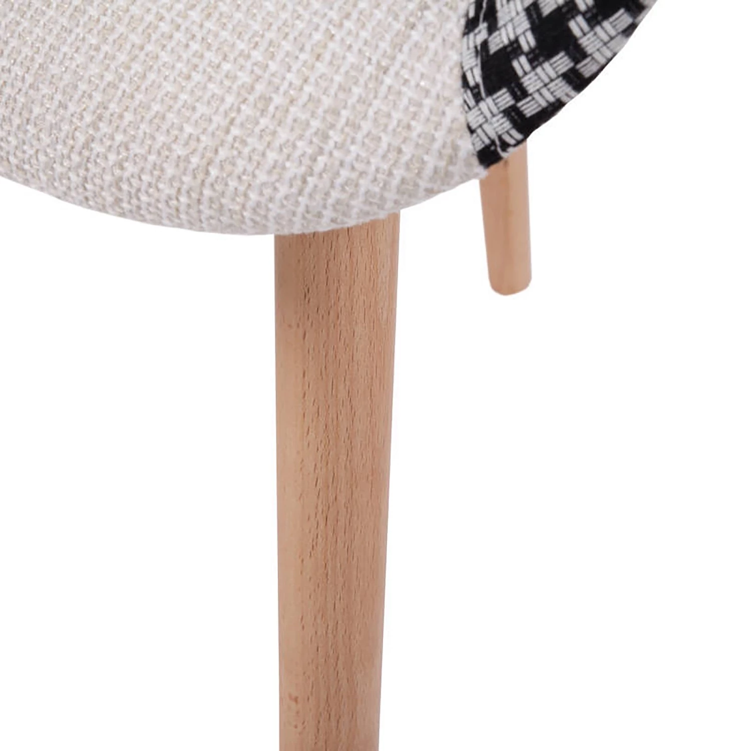 Kayoom Chaises à accoudoirs Dave (lot de 2) - Tissu / Hêtre massif - Noir / Blanc 6 Kayoom Chaises à accoudoirs Dave (lot de 2) - Tissu / Hêtre massif - Noir / Blanc – Image 6