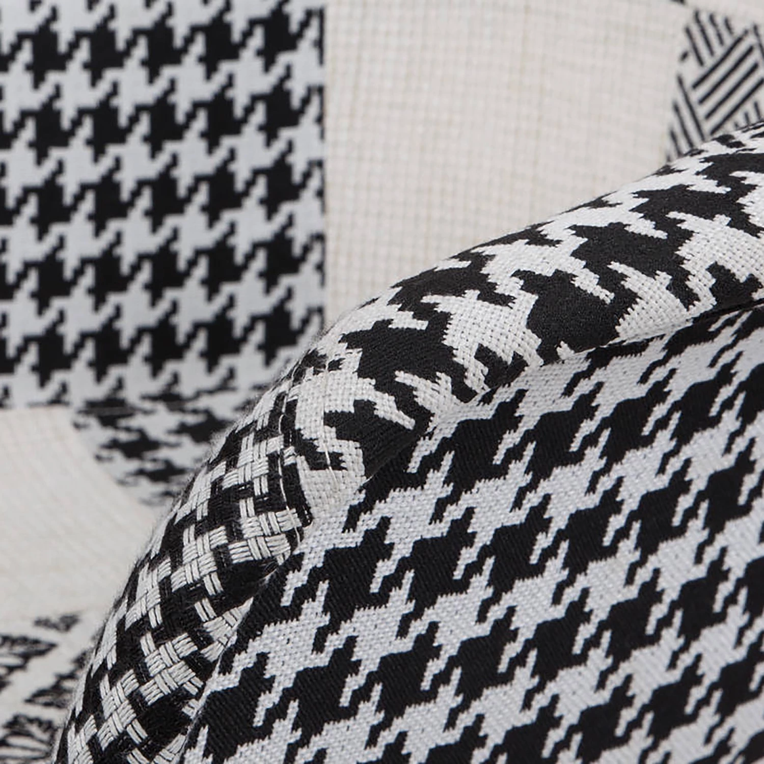 Kayoom Chaises à accoudoirs Dave (lot de 2) - Tissu / Hêtre massif - Noir / Blanc 7 Kayoom Chaises à accoudoirs Dave (lot de 2) - Tissu / Hêtre massif - Noir / Blanc – Image 7