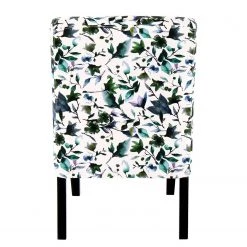 Kayoom Chaises capitonnées Indira II - Tissu / Hêtre massif - Noir / Vert et blanc -Meubles de salle à manger Soldes Magasin 1000214193 200529 06041300117 DETAILS P000000001000214193