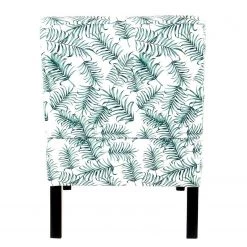 Kayoom Chaises capitonnées Indira V - Tissu / Hêtre massif - Noir / Vert et blanc -Meubles de salle à manger Soldes Magasin 1000214195 200529 06042700133 DETAILS P000000001000214195