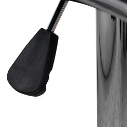 Kayoom Chaises de bar Midnight I (lot de 2) - Imitation cuir / Métal - Chrome - Noir -Meubles de salle à manger Soldes Magasin 1000214196 200529 06043400143 DETAILS P000000001000214196