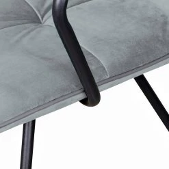Kayoom Chaises à accoudoirs Eaden (lot de 2) - Velours / Fer - Noir - Gris 14 Kayoom Chaises à accoudoirs Eaden (lot de 2) - Velours / Fer - Noir - Gris -Meubles de salle à manger Soldes Magasin 1000214201 200529 06050600185 DETAILS P000000001000214201