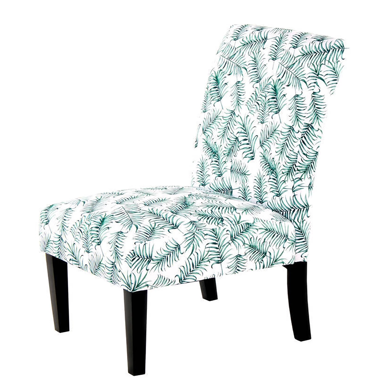 Kayoom Chaises capitonnées Indira I - Tissu / Hêtre massif - Noir / Vert et blanc 1 Kayoom Chaises capitonnées Indira I - Tissu / Hêtre massif - Noir / Vert et blanc