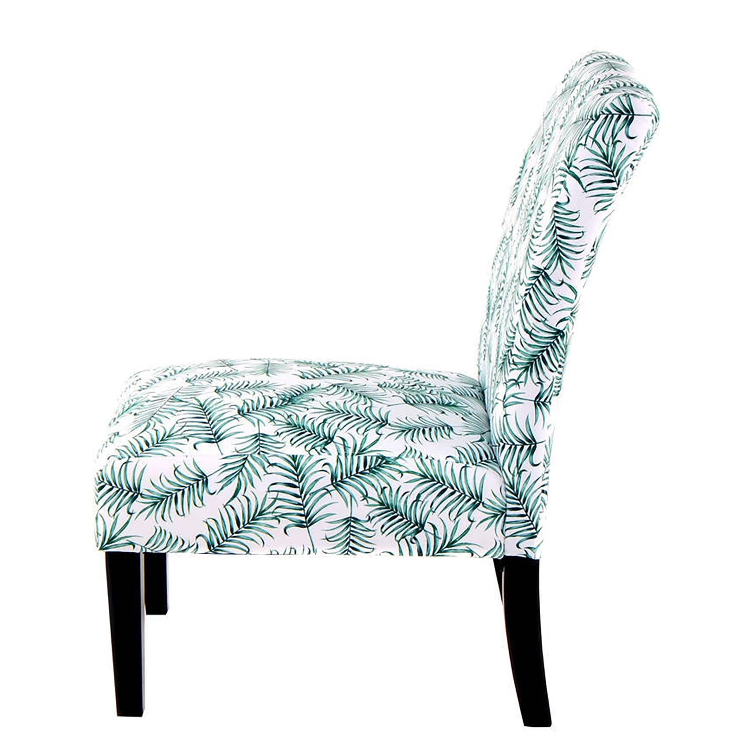 Kayoom Chaises capitonnées Indira I - Tissu / Hêtre massif - Noir / Vert et blanc 4 Kayoom Chaises capitonnées Indira I - Tissu / Hêtre massif - Noir / Vert et blanc – Image 4