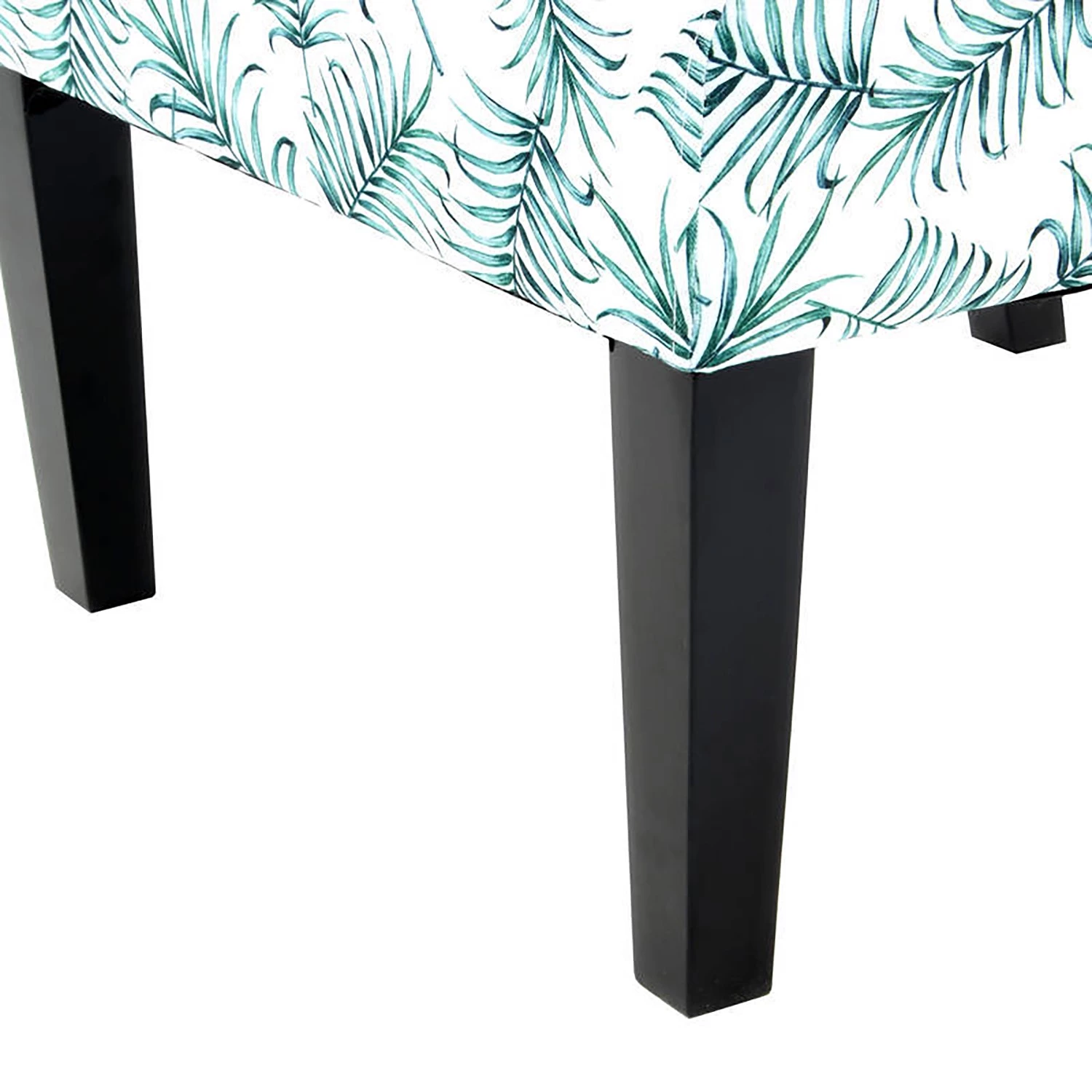 Kayoom Chaises capitonnées Indira I - Tissu / Hêtre massif - Noir / Vert et blanc 6 Kayoom Chaises capitonnées Indira I - Tissu / Hêtre massif - Noir / Vert et blanc – Image 6
