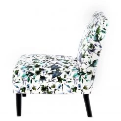 Kayoom Chaises capitonnées Indira IV - Tissu / Hêtre massif - Noir / Vert et blanc -Meubles de salle à manger Soldes Magasin 1000214216 200529 06062100285 DETAILS P000000001000214216