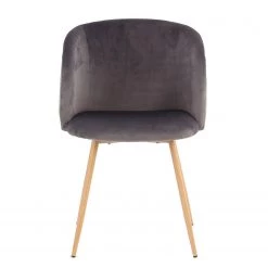 Kayoom Chaises capitonnées Celina (lot de 2) - Velours / Métal - Imitation hêtre - Gris 9 Kayoom Chaises capitonnées Celina (lot de 2) - Velours / Métal - Imitation hêtre - Gris -Meubles de salle à manger Soldes Magasin 1000214218 200529 06063500300 DETAILS P000000001000214218