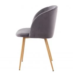 Kayoom Chaises capitonnées Celina (lot de 2) - Velours / Métal - Imitation hêtre - Gris 11 Kayoom Chaises capitonnées Celina (lot de 2) - Velours / Métal - Imitation hêtre - Gris -Meubles de salle à manger Soldes Magasin 1000214218 200529 06063600302 DETAILS P000000001000214218