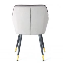 Kayoom Chaise à accoudoirs Amino - Velours / Acier - Gris / Doré 11 Kayoom Chaise à accoudoirs Amino - Velours / Acier - Gris / Doré -Meubles de salle à manger Soldes Magasin 1000214226 200529 06073300372 DETAILS P000000001000214226