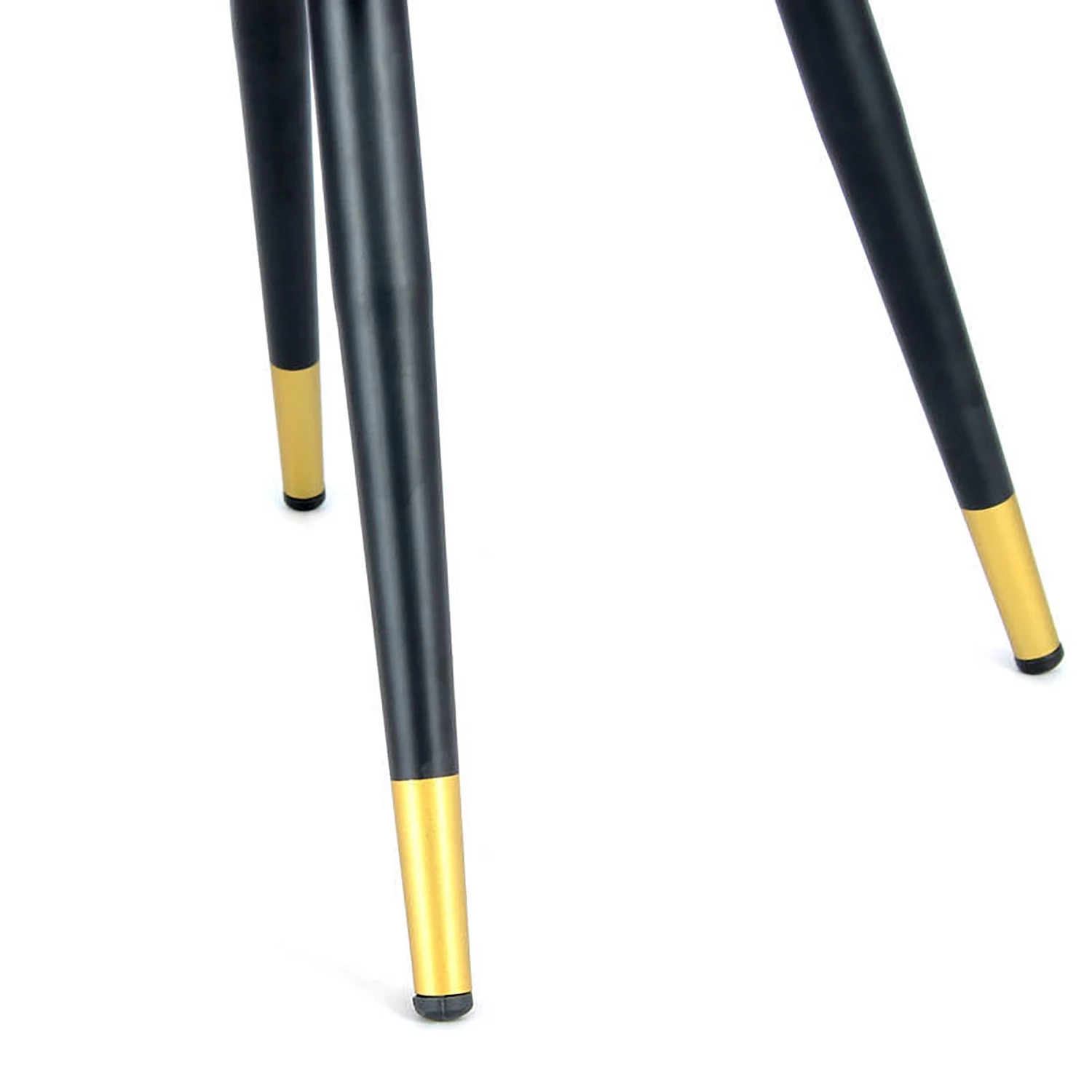 Kayoom Chaise à accoudoirs Amino - Velours / Acier - Gris / Doré 6 Kayoom Chaise à accoudoirs Amino - Velours / Acier - Gris / Doré – Image 6