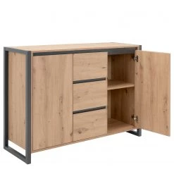 Red Living Buffet Denville II - Imitation chêne artisan / Anthracite -Meubles de salle à manger Soldes Magasin 1000214501 200608 14165900103 DETAILS P000000001000214501