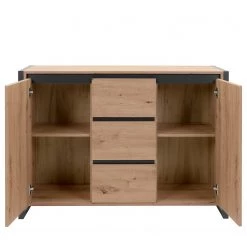 Red Living Buffet Denville II - Imitation chêne artisan / Anthracite -Meubles de salle à manger Soldes Magasin 1000214501 200608 14170000104 DETAILS P000000001000214501