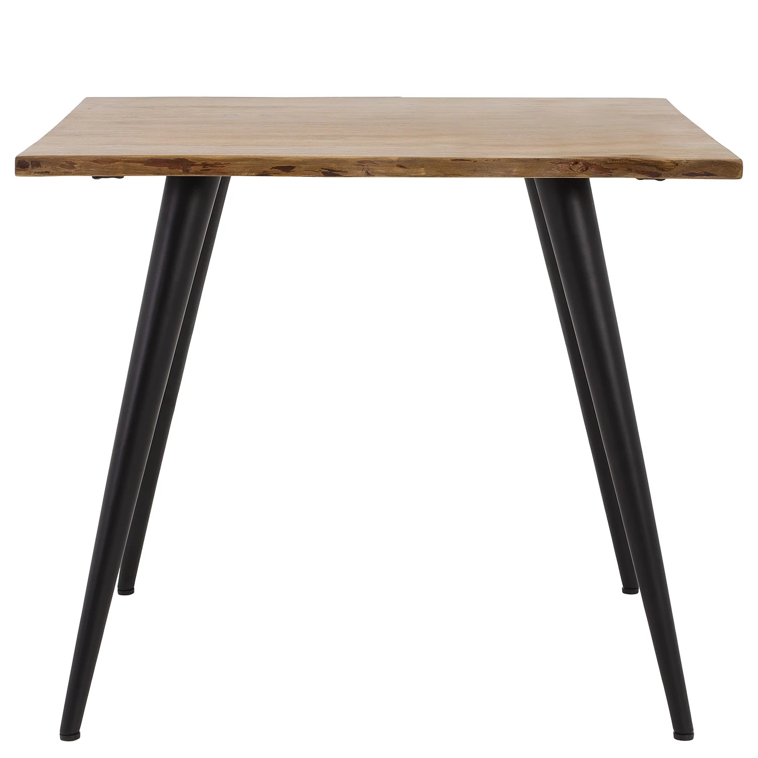 Norrwood Table Auberry - Acacia massif / Acier - Acacia / Noir mat - Largeur : 90 cm 2 Norrwood Table Auberry - Acacia massif / Acier - Acacia / Noir mat - Largeur : 90 cm – Image 2