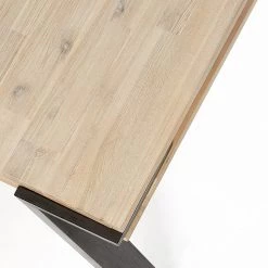 Norrwood Table Dades - Acacia massif / Acier - Acacia / Noir -Meubles de salle à manger Soldes Magasin 1000214917 200608 06165200037 DETAILS P000000001000214917