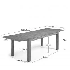 Ars Natura Table Cawood - Chêne massif - Chêne - 180 x 90 cm 17 Ars Natura Table Cawood - Chêne massif - Chêne - 180 x 90 cm -Meubles de salle à manger Soldes Magasin 1000214919 200608 06171000058 SKETCH DETAILS P000000001000214919 sketch