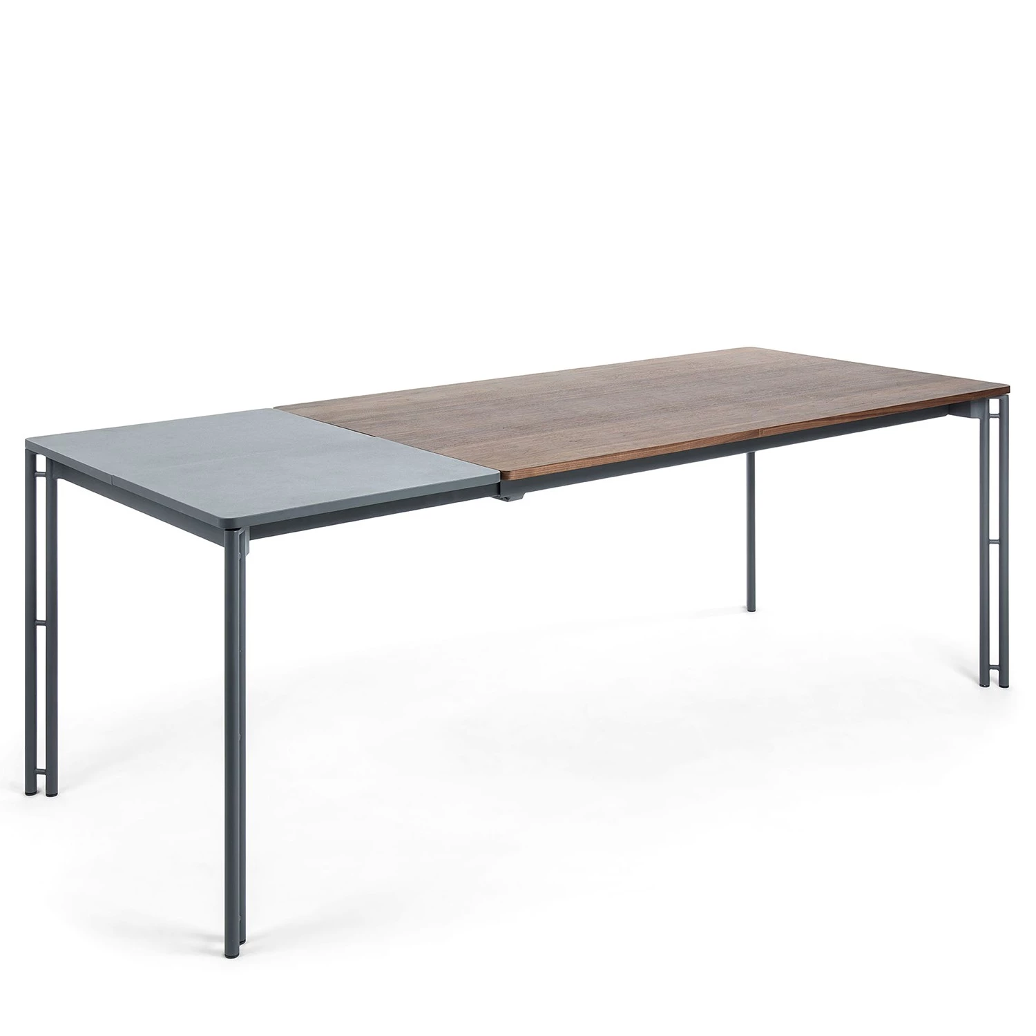 Norrwood Table Montels - Partiellement en noyer massif / Acier - Noyer / Noir 3 Norrwood Table Montels - Partiellement en noyer massif / Acier - Noyer / Noir – Image 3