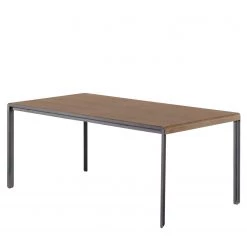 Norrwood Table extensible Narny - Noyer massif - Noyer - 160 x 90 cm