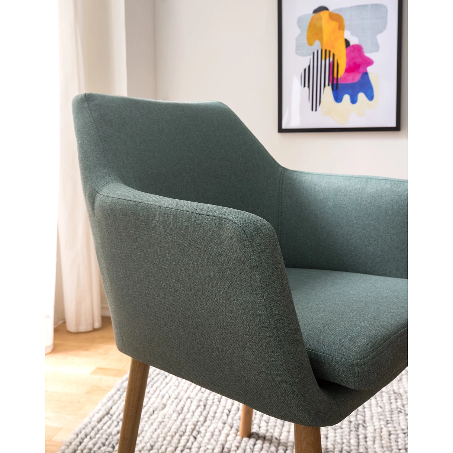 Mørteens Chaises à accoudoirs Nicholas XXL - Tissu Cors: Gris menthe - 1 chaise 10 Mørteens Chaises à accoudoirs Nicholas XXL - Tissu Cors: Gris menthe - 1 chaise – Image 10