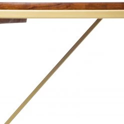 Jack & Alice Table Loga - Acacia massif / Fer - Acacia / Doré -Meubles de salle à manger Soldes Magasin 1000215561 210420 11083200016 DETAILS P000000001000215561