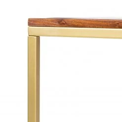 Jack & Alice Table Loga - Acacia massif / Fer - Acacia / Doré -Meubles de salle à manger Soldes Magasin 1000215561 210420 11083200018 DETAILS P000000001000215561