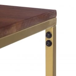 Jack & Alice Table Loga - Acacia massif / Fer - Acacia / Doré -Meubles de salle à manger Soldes Magasin 1000215561 210420 11083200022 DETAILS P000000001000215561