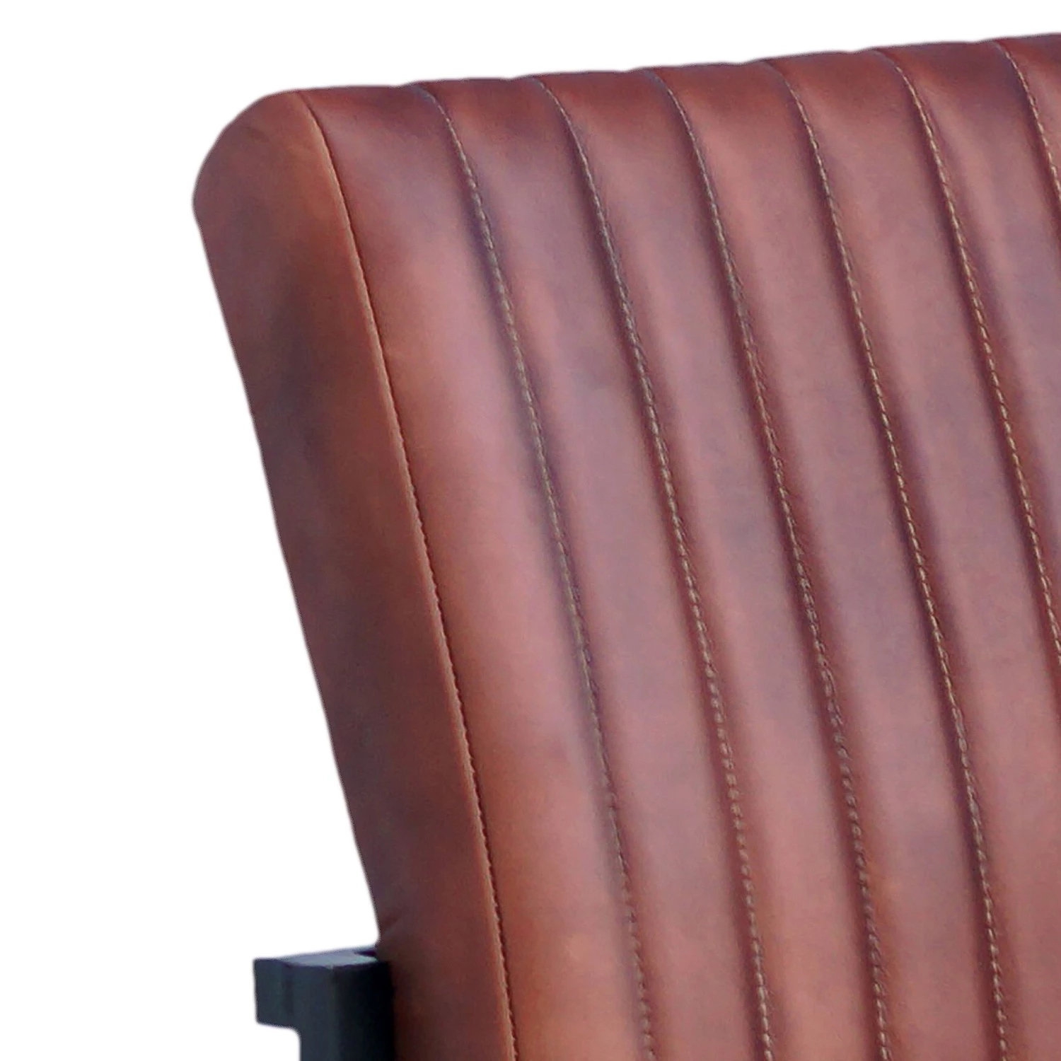 Ars manufacti Banquette Wylie - Cuir / Fer - Marron vintage / Noir 6 Ars manufacti Banquette Wylie - Cuir / Fer - Marron vintage / Noir – Image 6