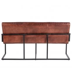 Ars manufacti Banquette Wylie - Cuir / Fer - Marron vintage / Noir 36 Ars manufacti Banquette Wylie - Cuir / Fer - Marron vintage / Noir -Meubles de salle à manger Soldes Magasin 1000215577 210420 11083200045 DETAILS P000000001000215577