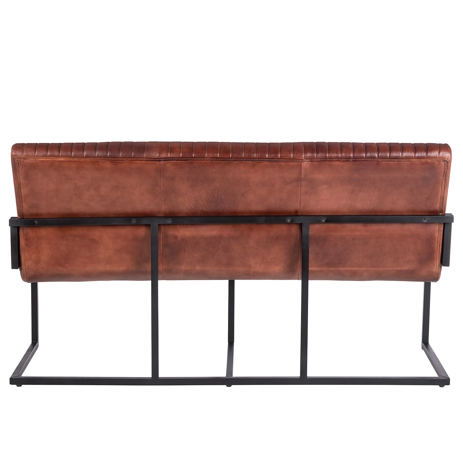 Ars manufacti Banquette Wylie - Cuir / Fer - Marron vintage / Noir 7 Ars manufacti Banquette Wylie - Cuir / Fer - Marron vintage / Noir – Image 7