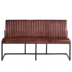 Ars manufacti Banquette Wylie - Cuir / Fer - Marron vintage / Noir 37 Ars manufacti Banquette Wylie - Cuir / Fer - Marron vintage / Noir -Meubles de salle à manger Soldes Magasin 1000215577 210420 11083200046 DETAILS P000000001000215577