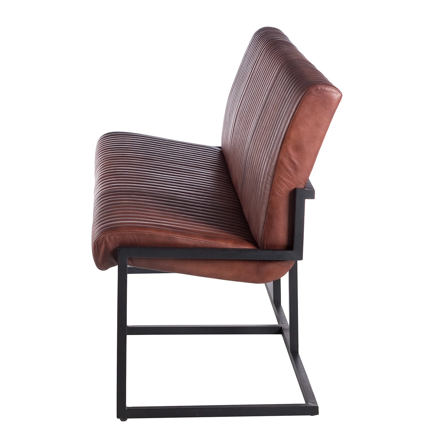 Ars manufacti Banquette Wylie - Cuir / Fer - Marron vintage / Noir 9 Ars manufacti Banquette Wylie - Cuir / Fer - Marron vintage / Noir – Image 9