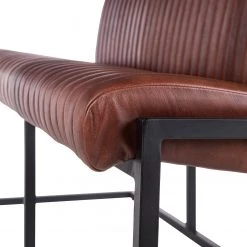 Ars manufacti Banquette Wylie - Cuir / Fer - Marron vintage / Noir 43 Ars manufacti Banquette Wylie - Cuir / Fer - Marron vintage / Noir -Meubles de salle à manger Soldes Magasin 1000215577 210420 11083200048 DETAILS P000000001000215577