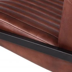Ars manufacti Banquette Wylie - Cuir / Fer - Marron vintage / Noir 45 Ars manufacti Banquette Wylie - Cuir / Fer - Marron vintage / Noir -Meubles de salle à manger Soldes Magasin 1000215577 210420 11083200050 DETAILS P000000001000215577