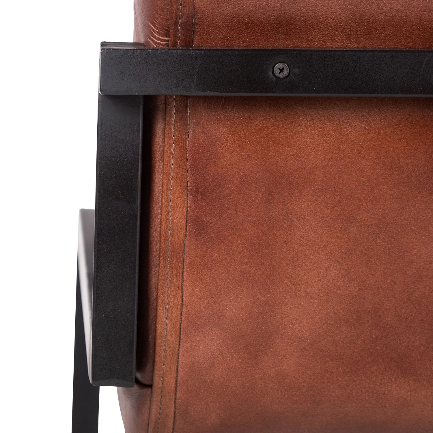 Ars manufacti Banquette Wylie - Cuir / Fer - Marron vintage / Noir 18 Ars manufacti Banquette Wylie - Cuir / Fer - Marron vintage / Noir – Image 18