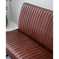 Ars manufacti Banquette Wylie - Cuir / Fer - Marron vintage / Noir 39 Ars manufacti Banquette Wylie - Cuir / Fer - Marron vintage / Noir -Meubles de salle à manger Soldes Magasin 1000215577 210505 15060200002 DETAILS P000000001000215577