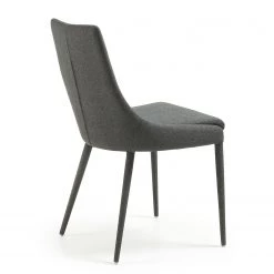 Loftscape Chaises capitonnées Doyline I (lot de 2) - Tissu / Acier - Gris foncé -Meubles de salle à manger Soldes Magasin 1000216163 200623 13433500035 DETAILS P000000001000216163