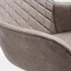 Red Living Chaises à accoudoirs Amira (lot de 2) - Imitation cuir / Acier - Noir - Sable vintage 12 Red Living Chaises à accoudoirs Amira (lot de 2) - Imitation cuir / Acier - Noir - Sable vintage -Meubles de salle à manger Soldes Magasin 1000216166 200623 13435500058 DETAILS P000000001000216166