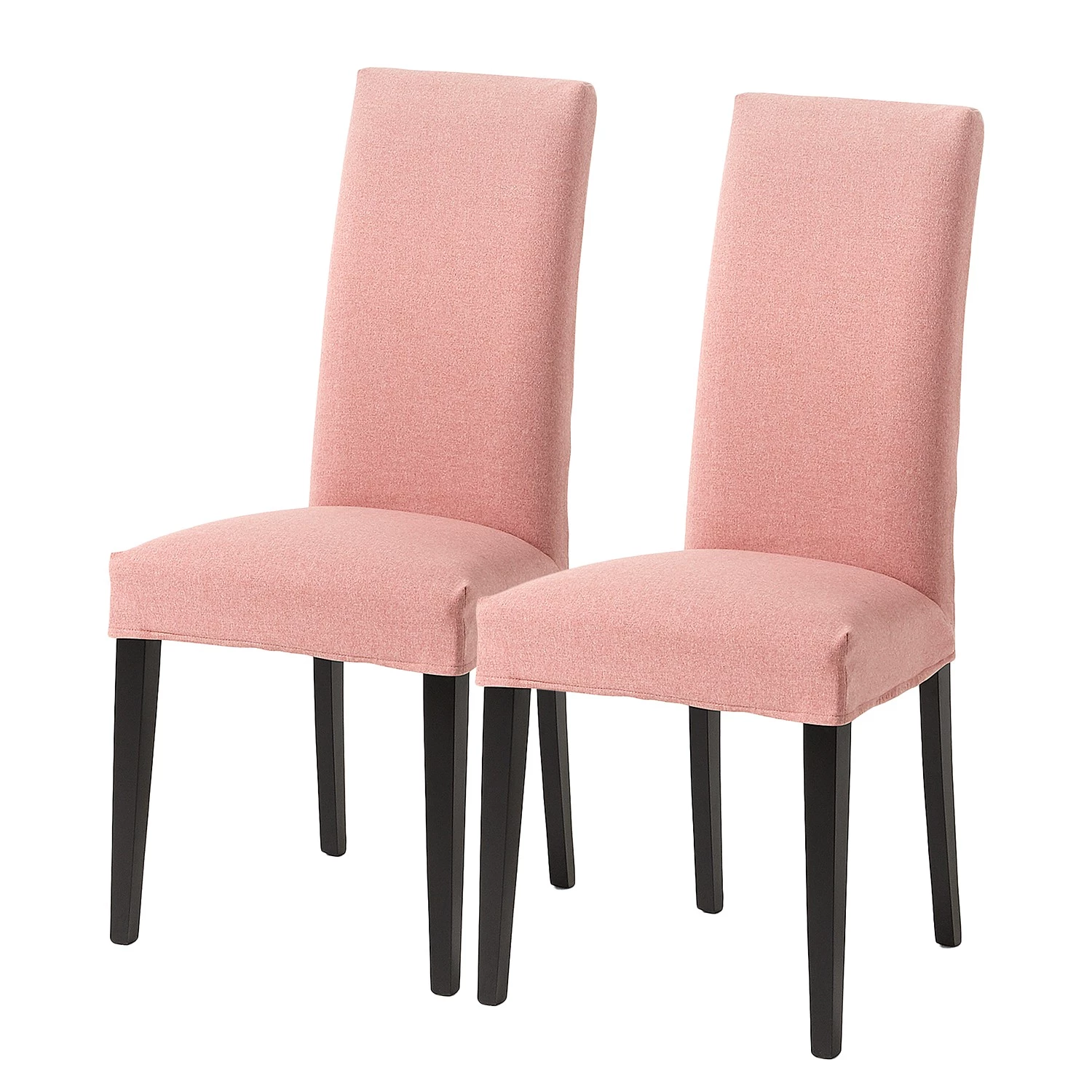 Ars Natura Chaise capitonnée Ellerby III (lot de 2) - Tissu / Hêtre massif - Noir - Abricot 1 Ars Natura Chaise capitonnée Ellerby III (lot de 2) - Tissu / Hêtre massif - Noir - Abricot